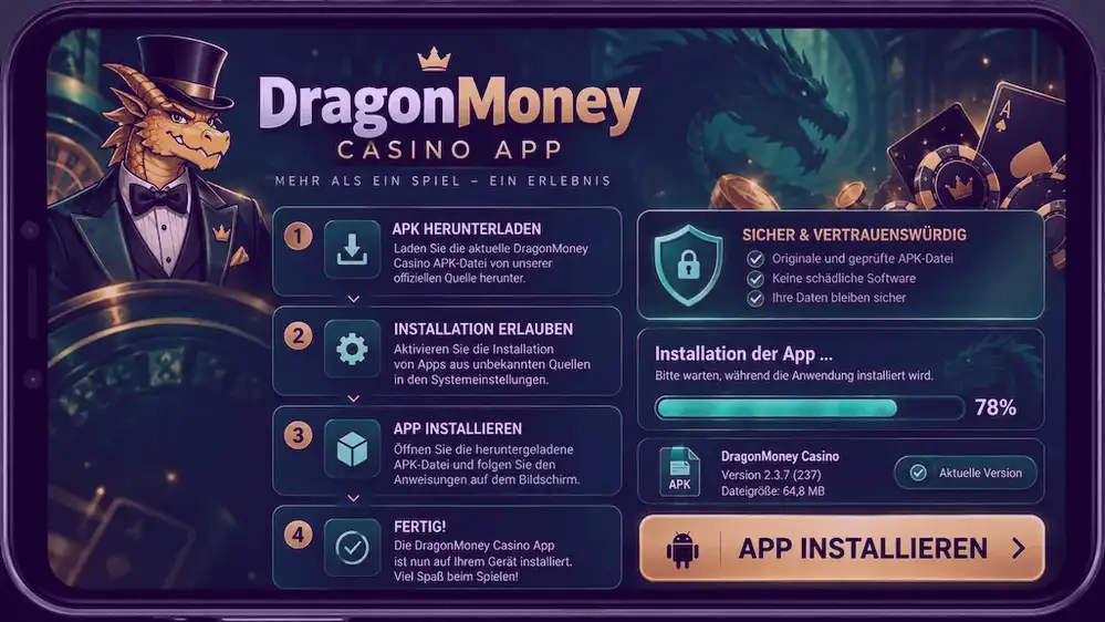 Auszahlungsinformationen bei Dragon Money Casino Mobile